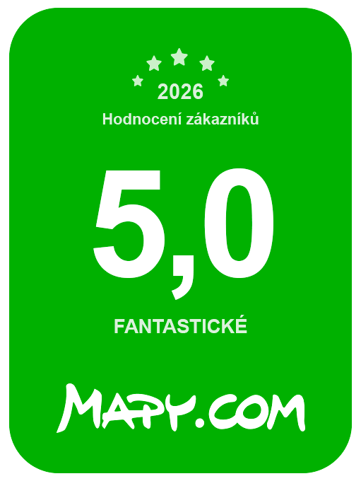 Ocenění 5 hvězd na mapy.com