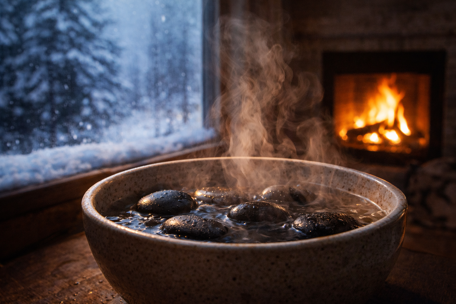 Detail lávové kameny